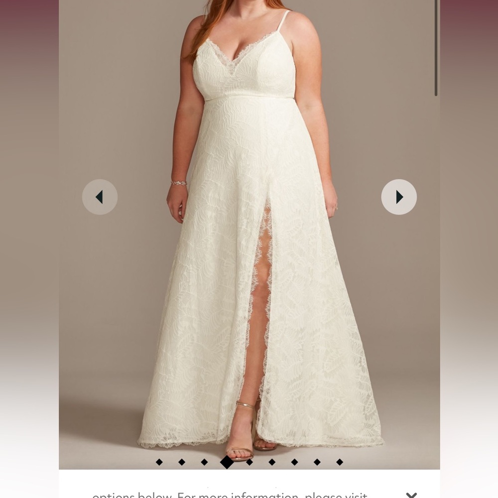 Beach Boho wedding dress plus size 18w